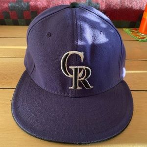 Colorado Rockies Vintage New Era 59 Fifty Fitted Hat Size 7-1/4